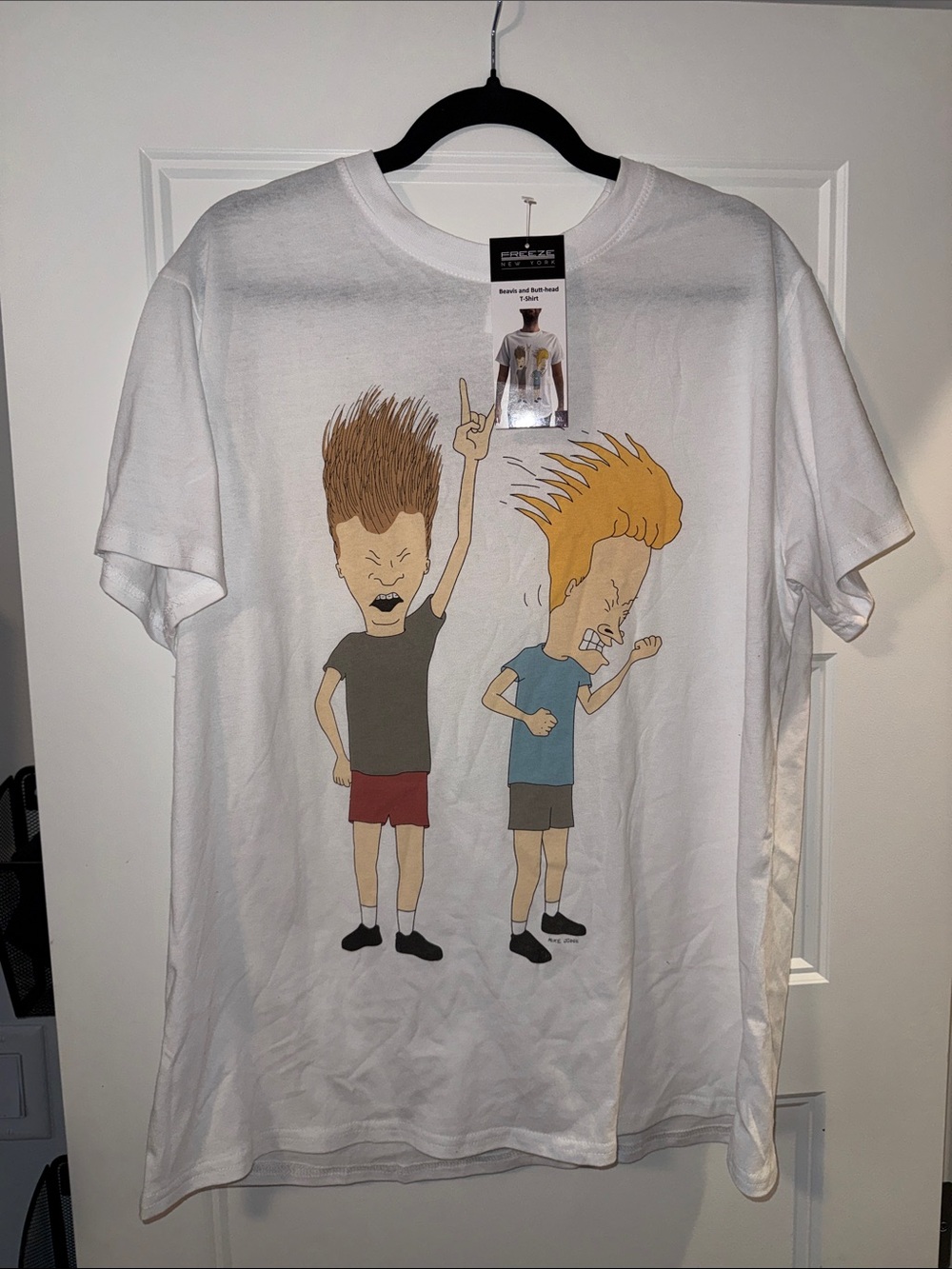 Freeze White Beavis & Butt-Head Graphic Tee